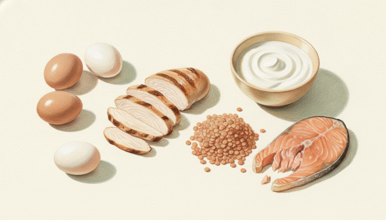 Illustration for How much protein do I need a day?